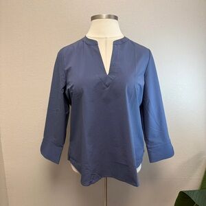 Vineyard Vines Faded Indigo Harbor Seersucker Savannah Popover - New - Size XL